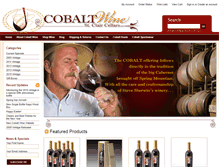 Tablet Screenshot of cobaltwine.com